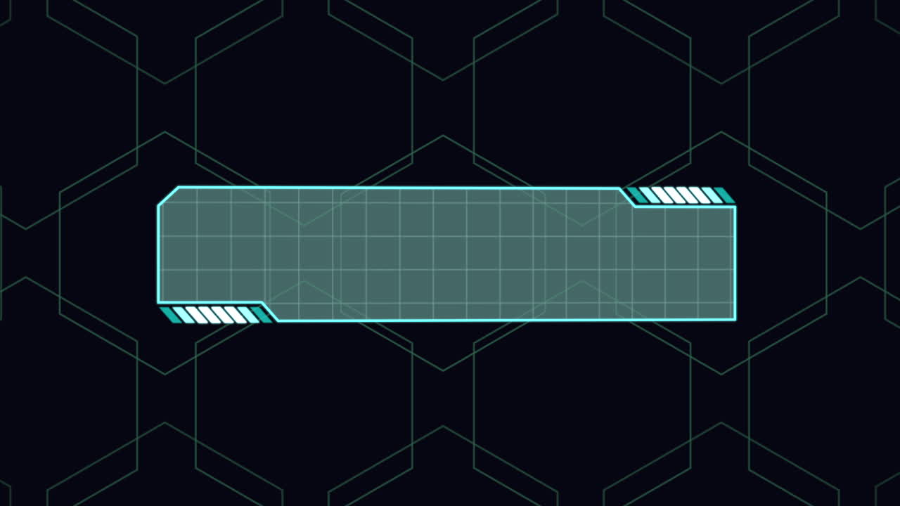 모니터의 디지털 화면에 hud 요소