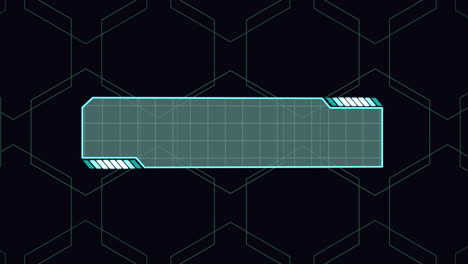HUD elements on digital screen of monitor