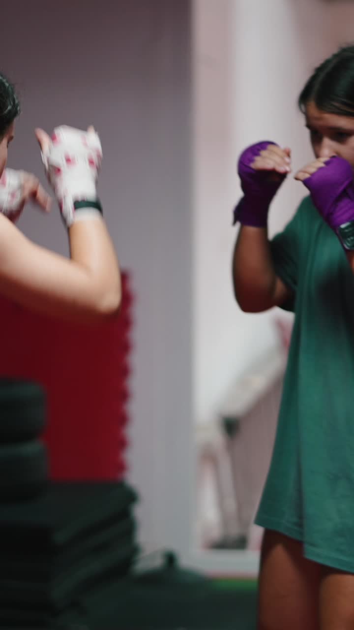 sesión de entrenamiento de boxeo