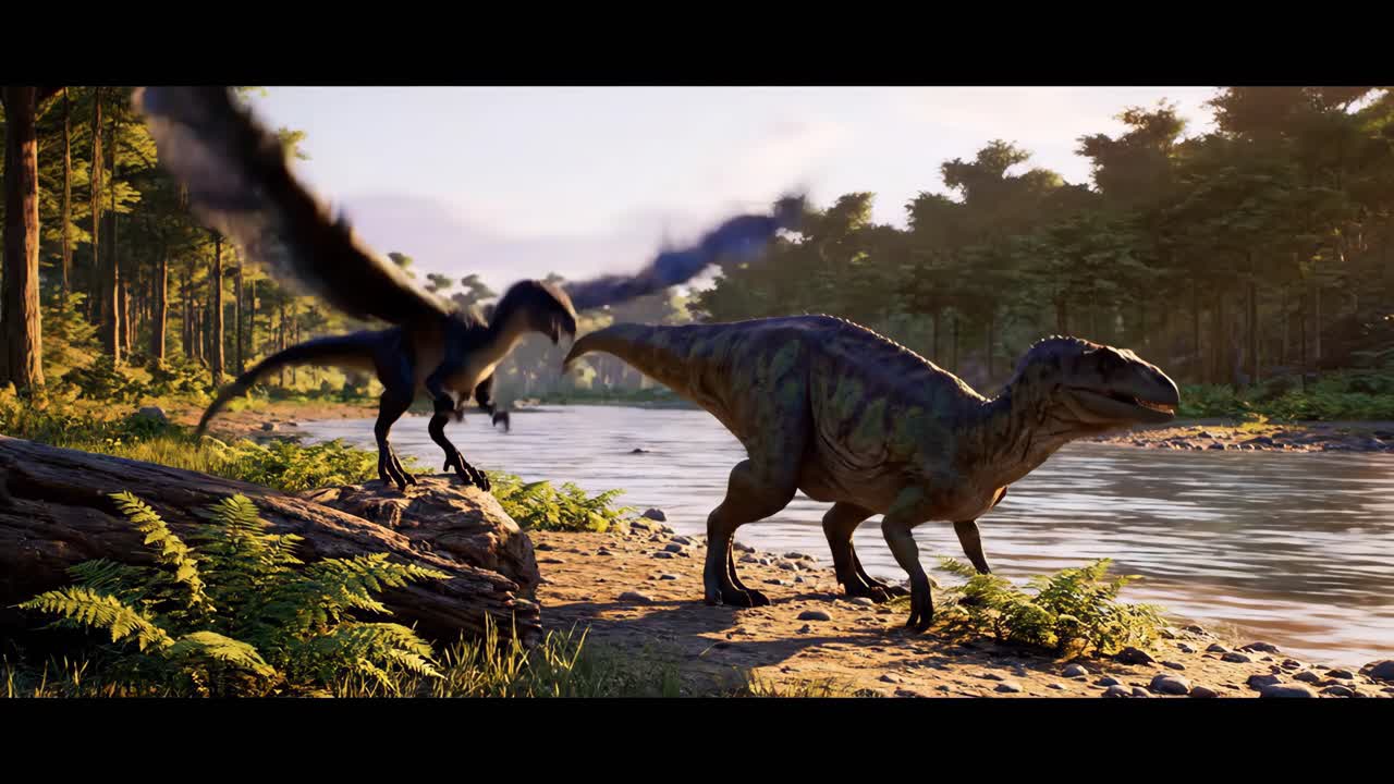 Dinosaurs in a Natural Habitat