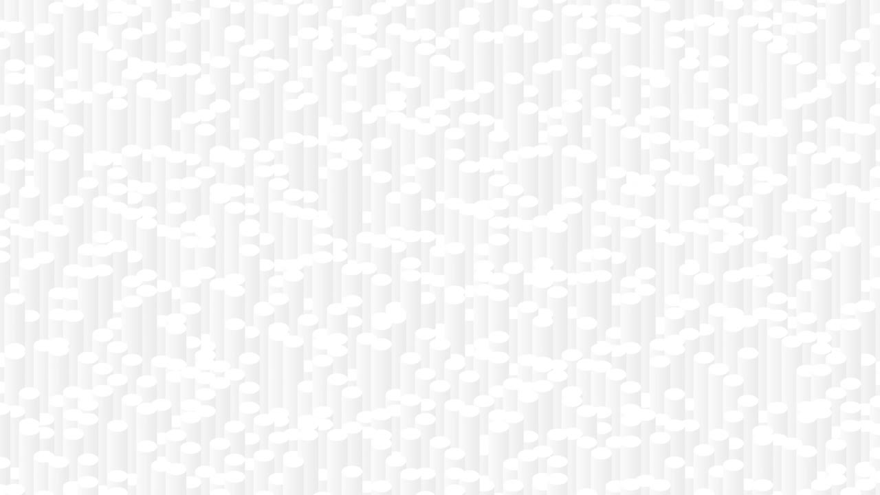 barra de cilindro 3d patrón de onda de baraja isométrica virtual, diseño de concepto de tecnología blockchain ilustración de color gris sobre fondo blanco animación de bucle sin costuras 4k, con espacio de copia