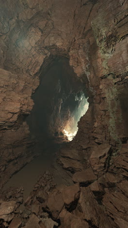 stone cave with central hole