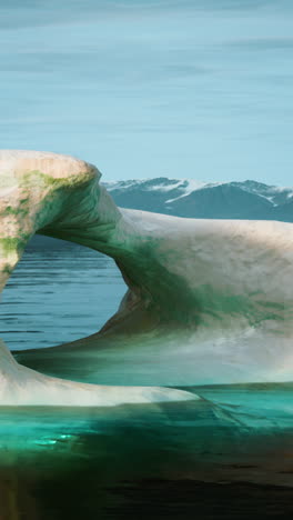 atemberaubender eisberg in der arktis oder antarktis