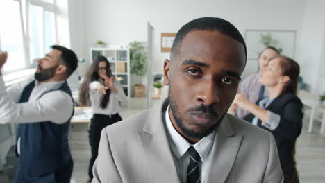 disengaged employee in a meeting room