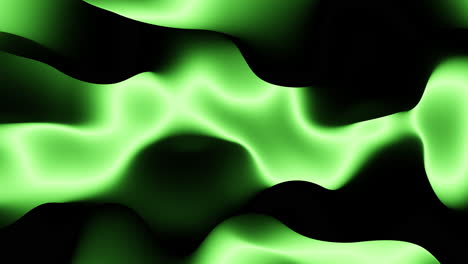 Obra-De-Arte-Digital-Con-Diseño-Abstracto-Dinámico-En-Negro-Y-Verde-Con-Profundidad-Y-Movimiento