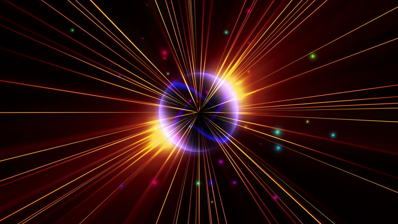 pulso de rayos de luz estelar atómico 4k