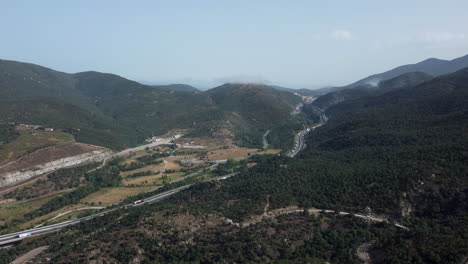 highway winding through mountains