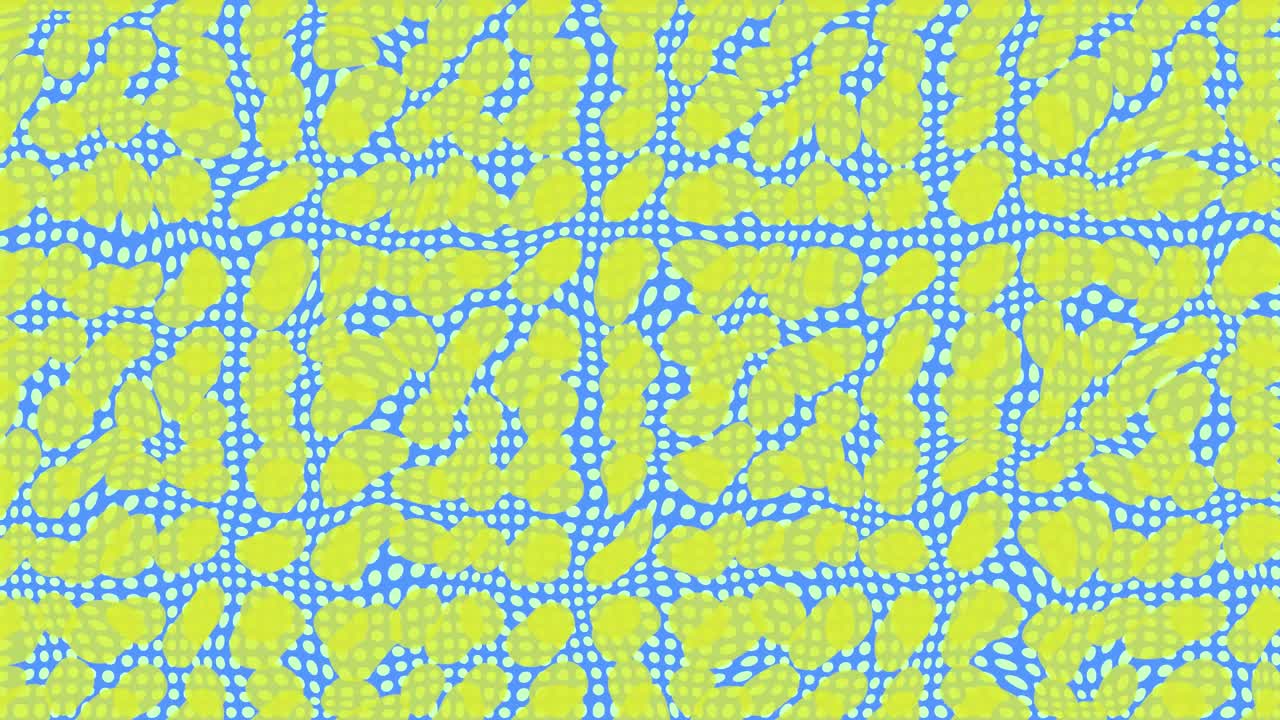 colorido trippy 2d psicodélico fondo abstracto animación gráficos de movimiento patrón de forma geométrica azul amarillo verde