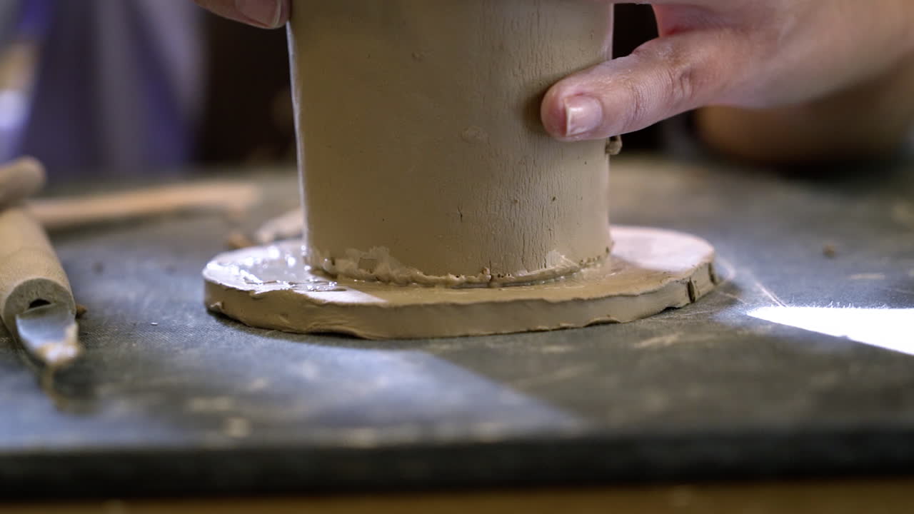 Hand-building pottery