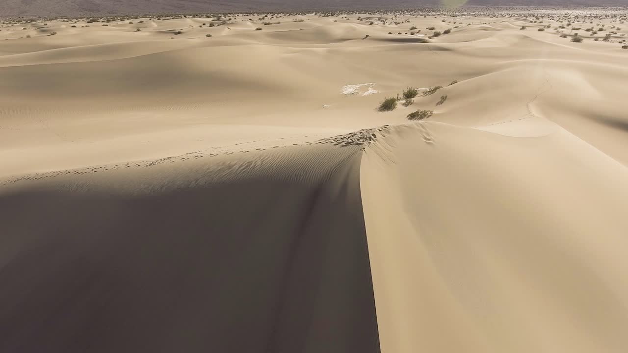 A huge sand dune in the desert of California