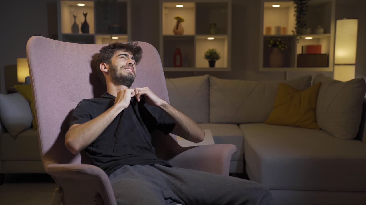 el hombre que se rebeló diciendo que ya es suficiente. problemas psicológicos.