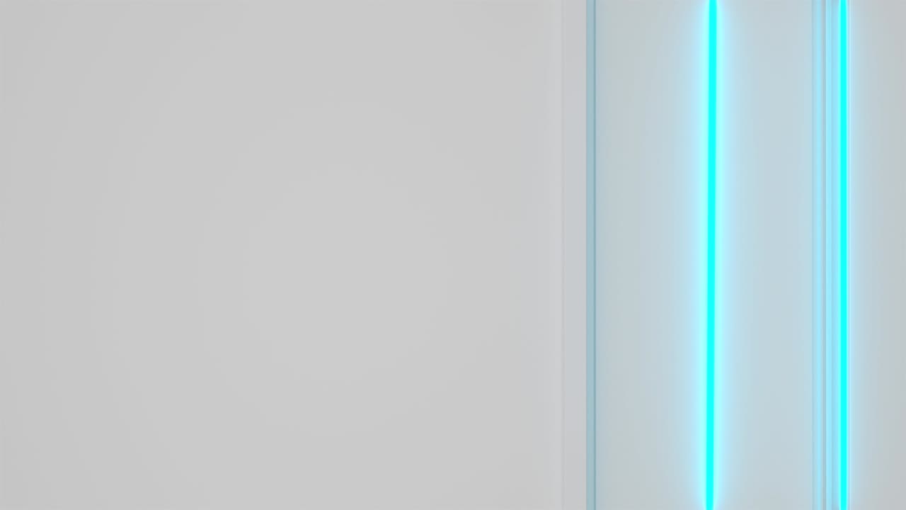 fondo futurista en bucle blanco con líneas y elementos brillantes azules