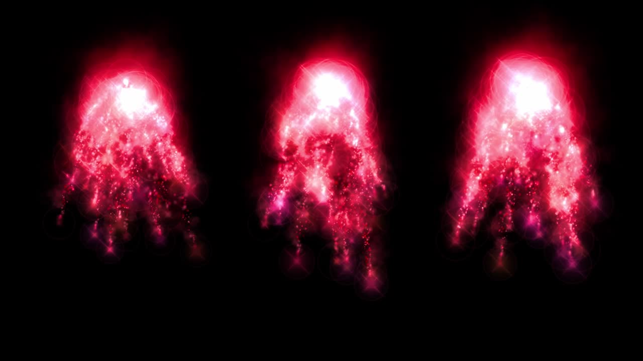 chispas de fuego partículas de color animación gráficos de movimiento