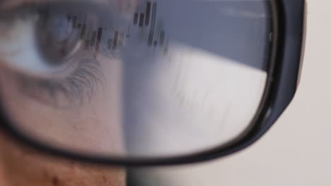 japanese candlesticks, trading stock market. closeup