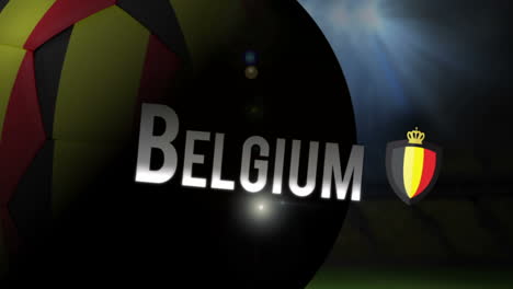 belgium world cup 2014 animation with football