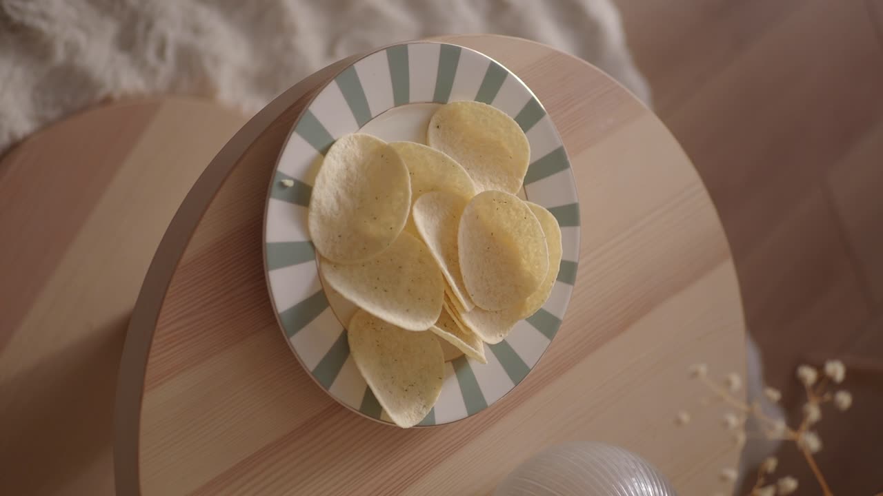 Potato Chips on a Plate