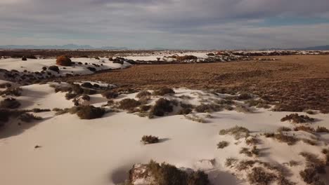 Vista-Aérea-Over-The-Desert-At-White-Sands-National-Monument-In-New-Mexico