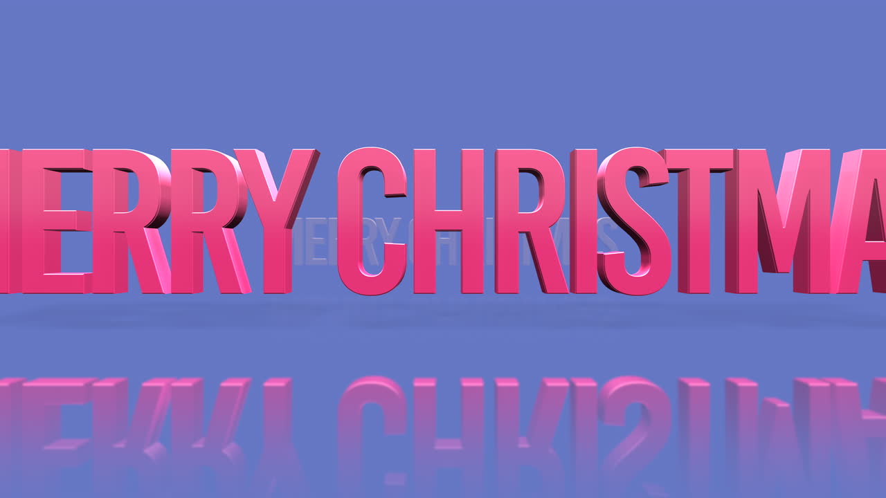 rodando texto de feliz navidad en degradado azul