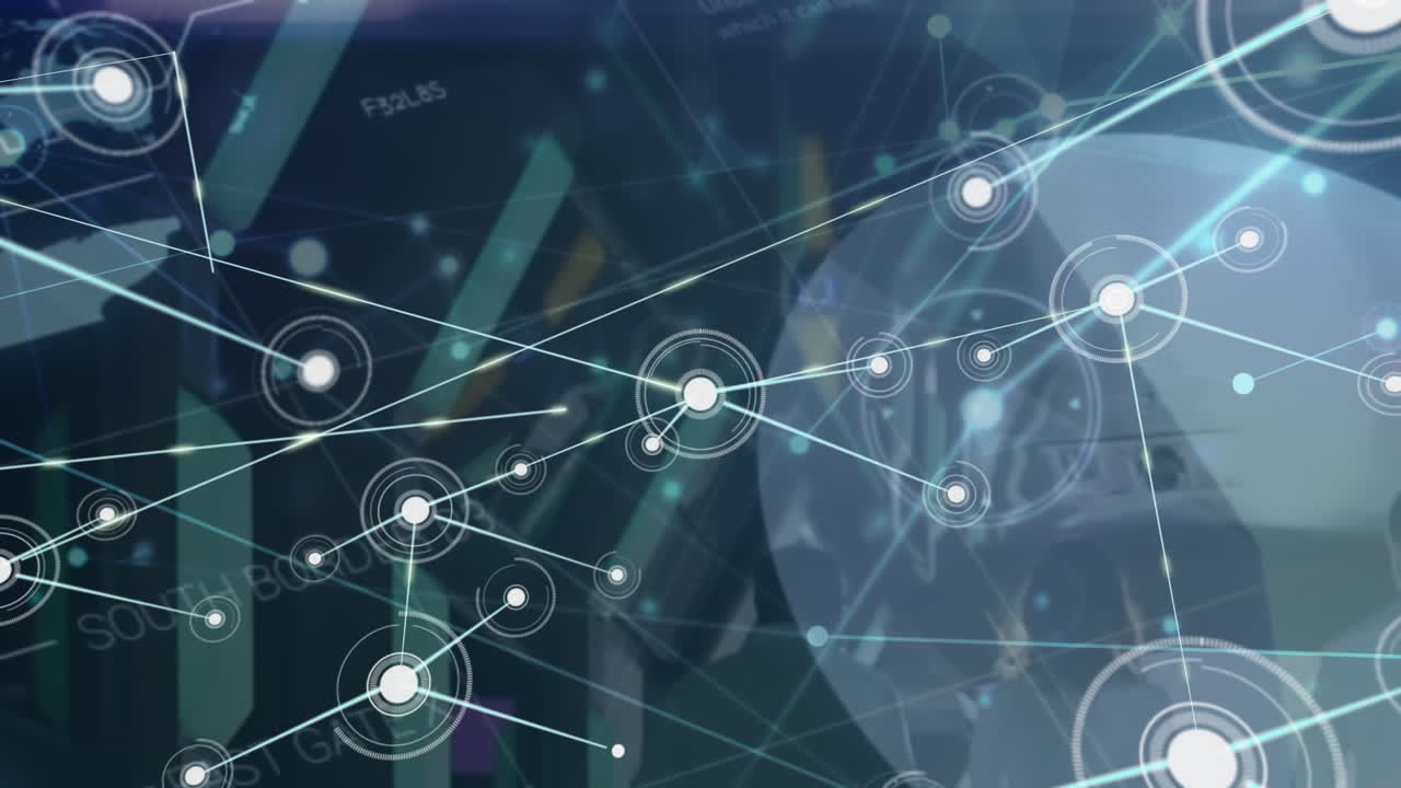 animación del procesamiento de datos sobre el procesamiento de datos