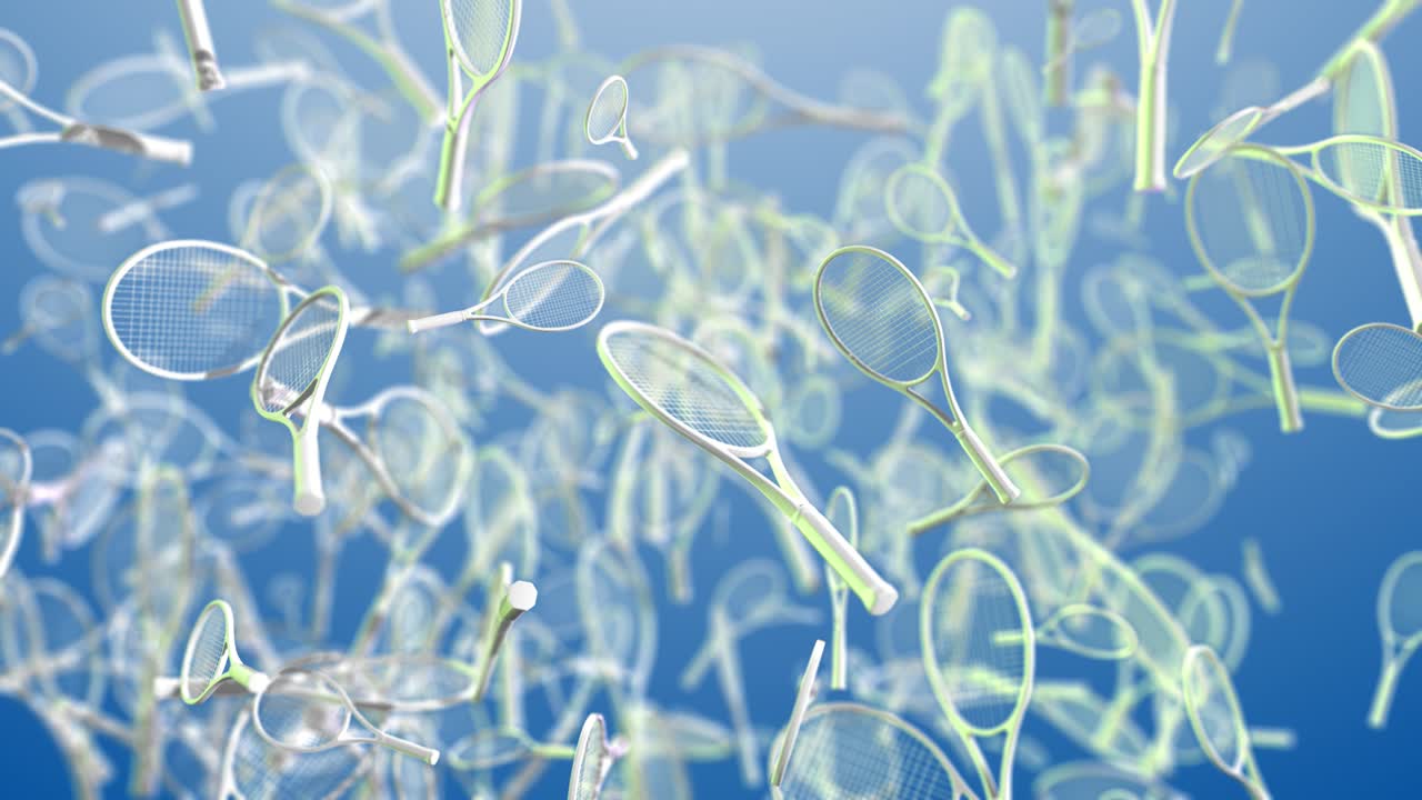 fondo deportivo raquetas de tenis azul