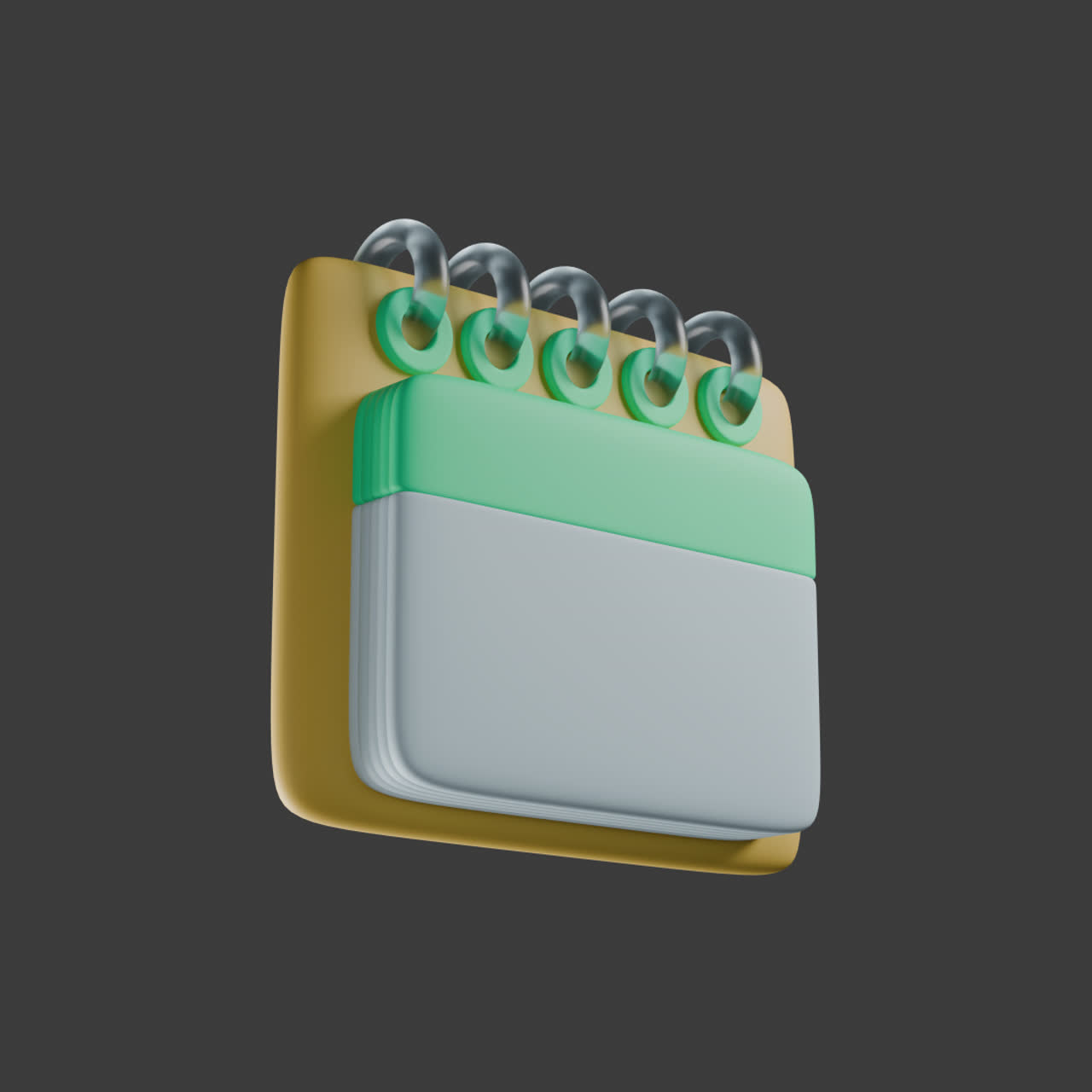Colorful 3D Calendar Icon