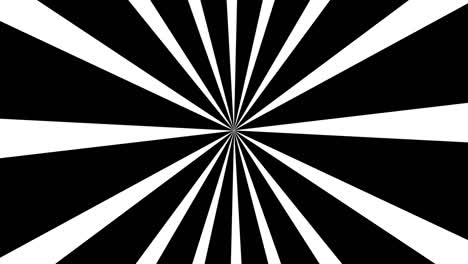 hypnotic black and white background. geometric shapes. abstract , seamless loop animation of stripes. hypnotic image visualization. optical illusion