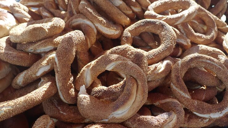 Pila di Simit turco