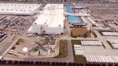 Factory-Buildings-And-Parked-Vehicles-At-Sterling-Heights-Assembly-Plant-Of-Stellantis-In-Michigan