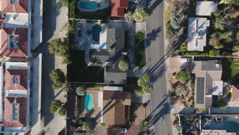 palm desert, california drone video overhead of neighborhood medium shot