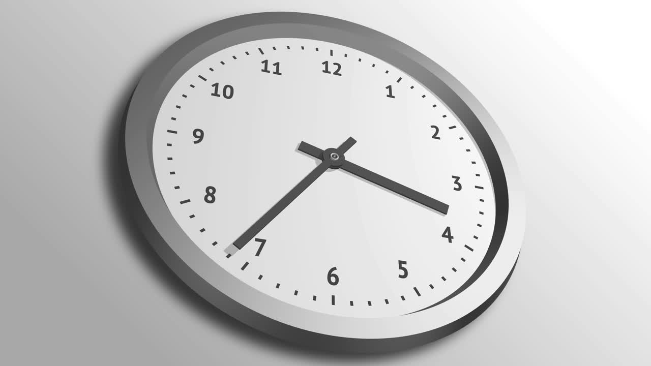 reloj girando en bucle de 24 horas