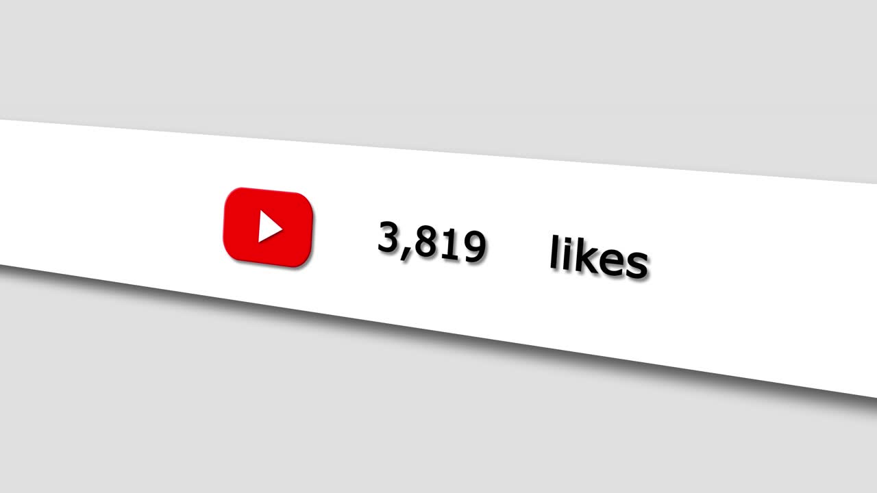 Video streaming social media site views counter animation progress bar increasing fast live stream
