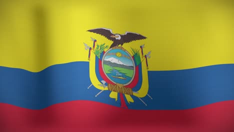 animation of moving flag of colombia waving