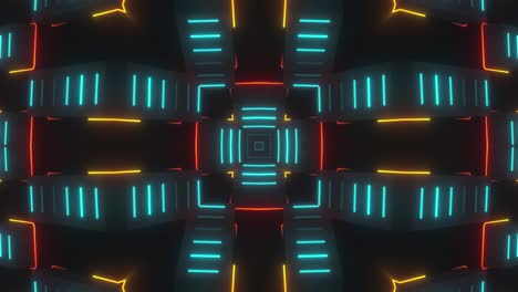 patrón geométrico de neón