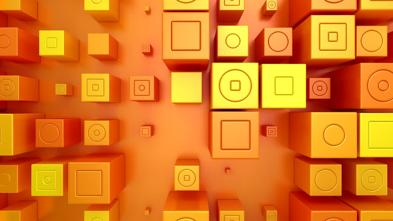 Background of Animated Cubes