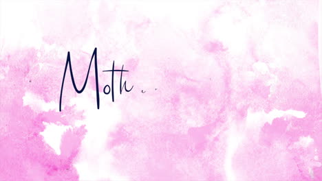 celebrar el día de la madre con un hermoso fondo de acuarela rosa