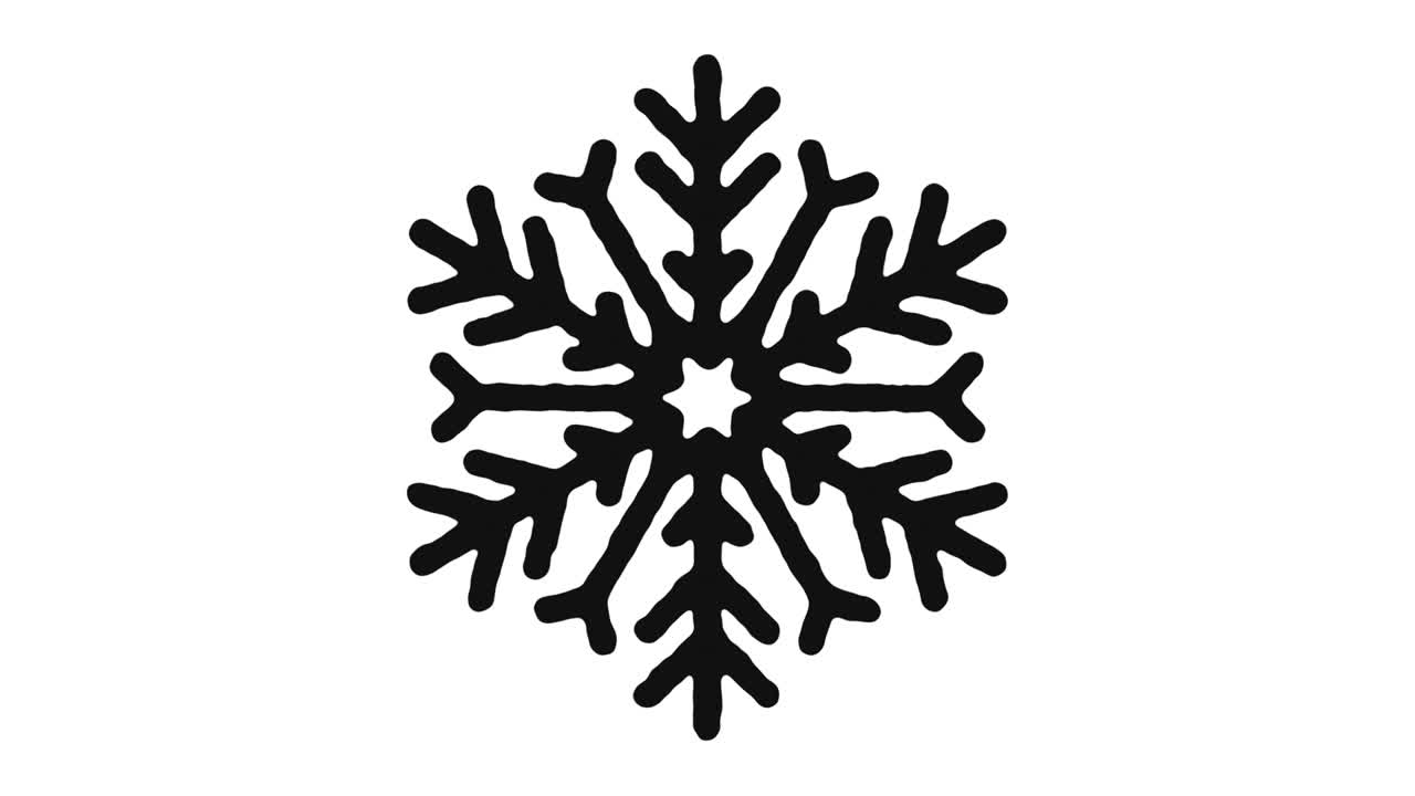 Ice Icon Animation Footage & Alpha Channel