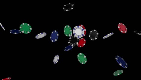 gambling chips collide