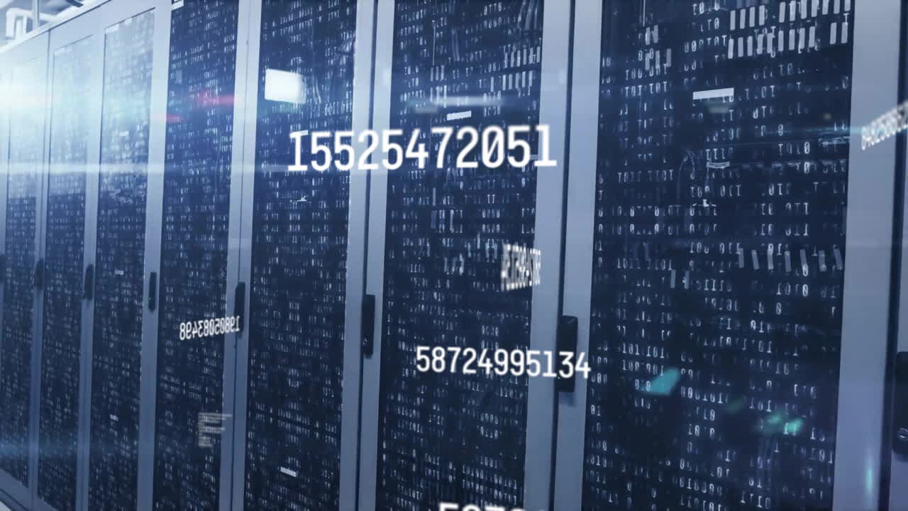 Animation of data processing over computer servers