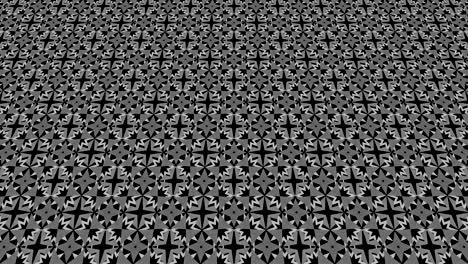 graphic video pattern with geometric figures that tilts up and moves.