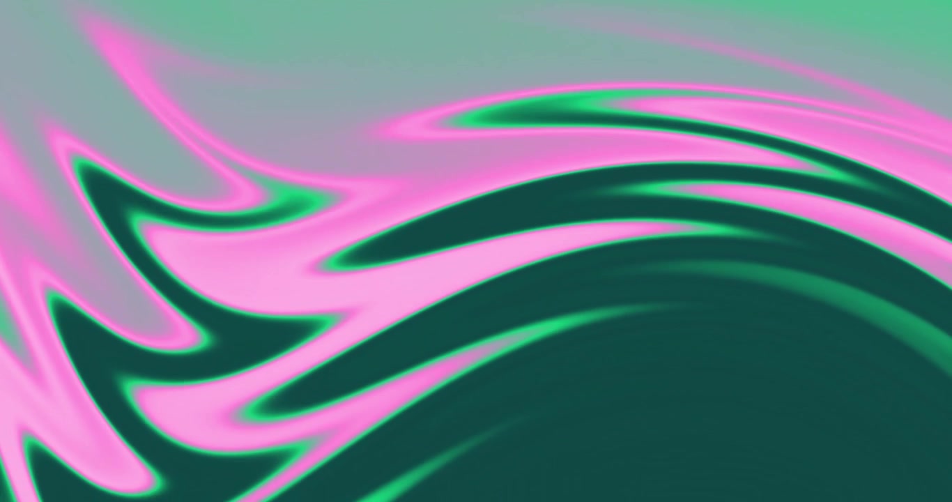 Abstract Background with Flowing Pink and Green Liquid Waves