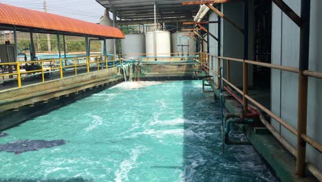 planta de tratamiento de aguas residuales. depósito para la purificación de aguas residuais. y instalación de planta de tratamento de agua depuración de residuos estación de la industria de aguas servidas