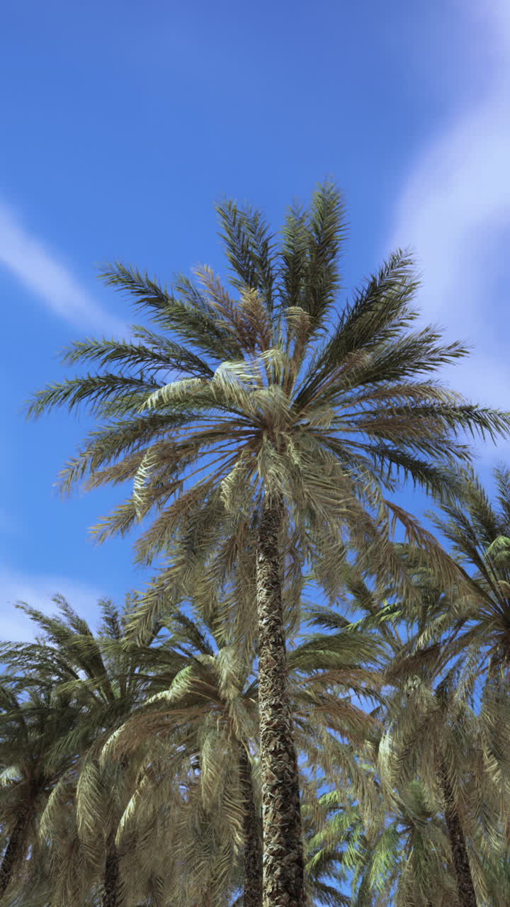 Palm trees in a tropical setting