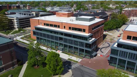 ohio state university department of theatre, film and media arts, new building on the campus, aerial drone