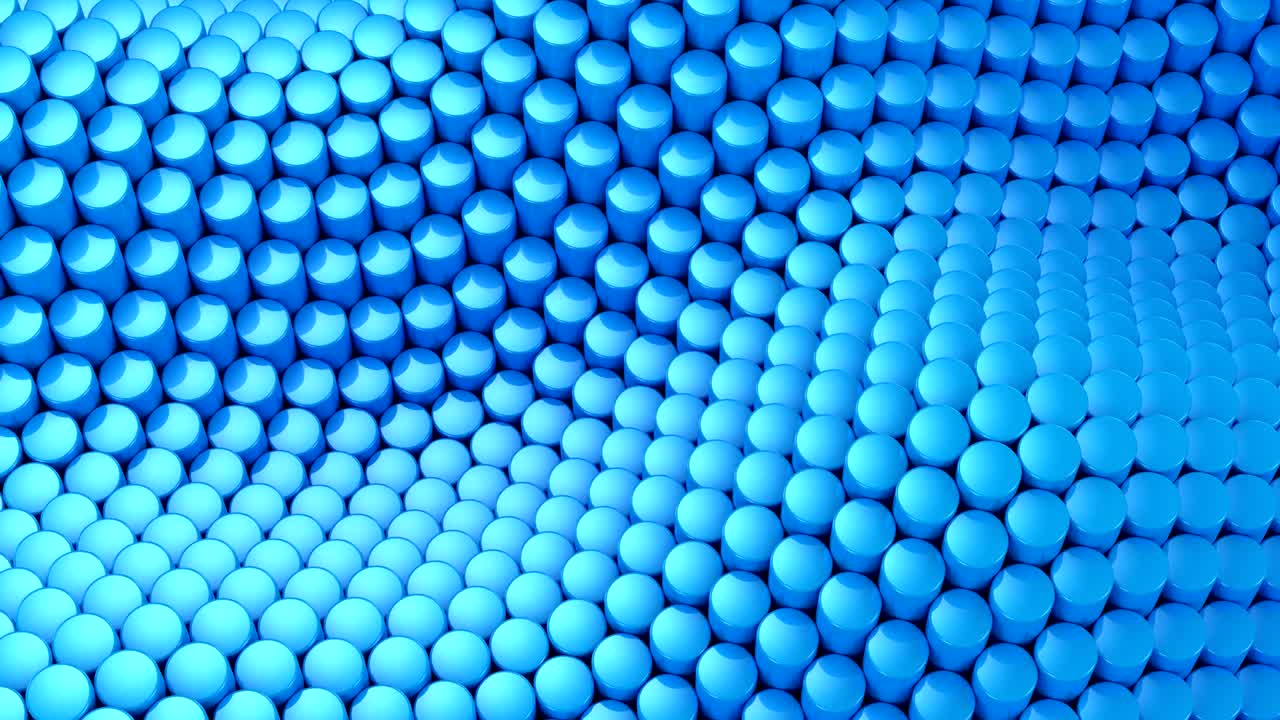 실린더는 파동을 형성했습니다.