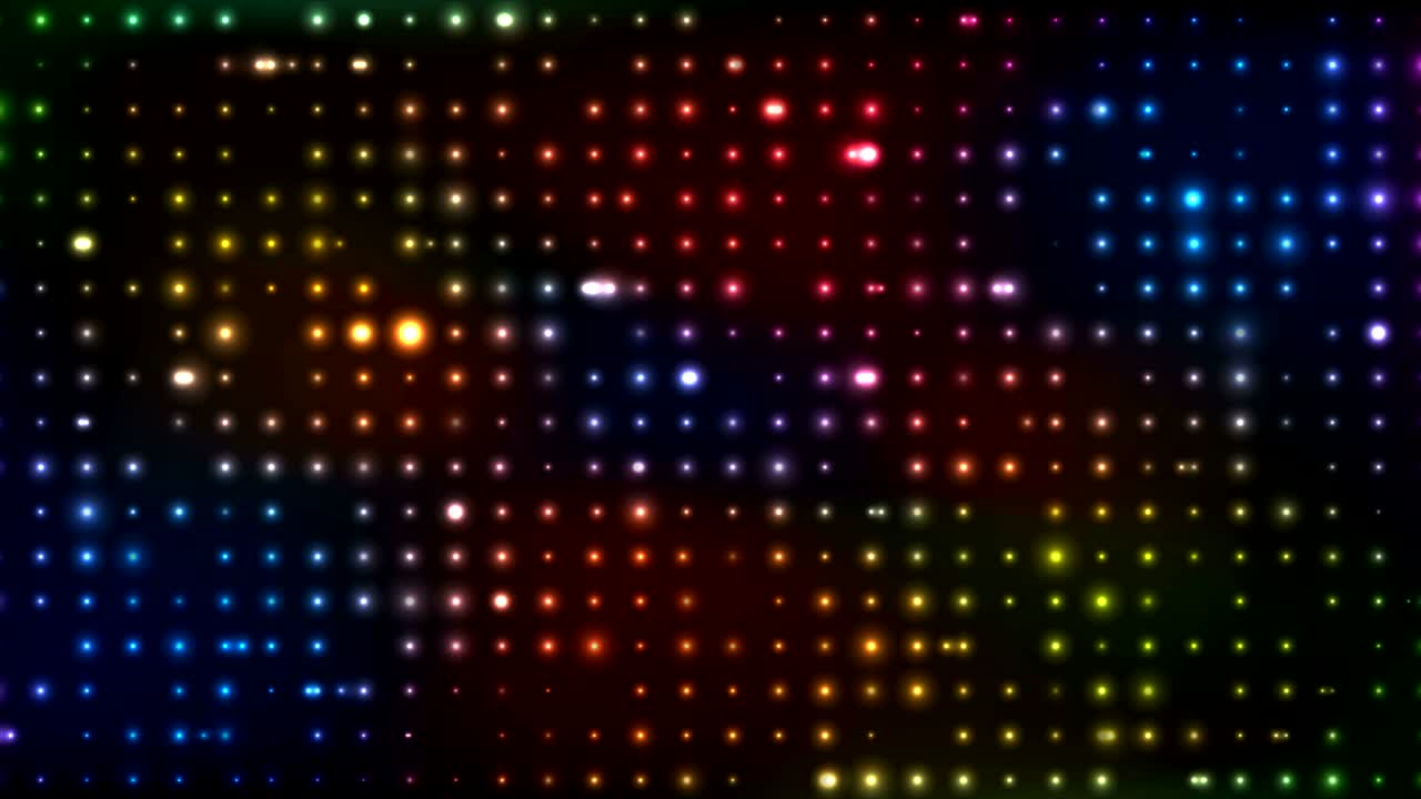Neon glowing colorful lights abstract video animation