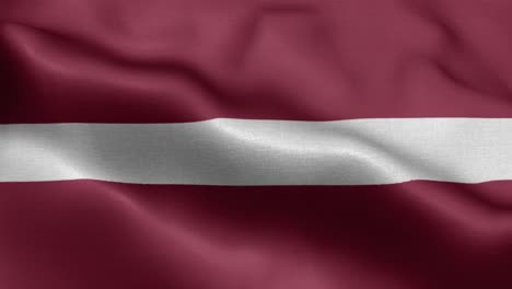 waving loop 4k national flag of  latvia