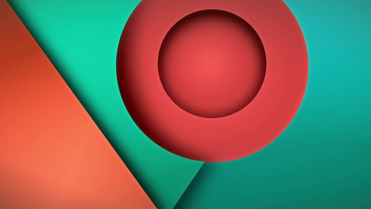 A vibrant motion graphics scene of a gradient, colorful, abstract shapes, slowly glide and overlap each other, forming at the end a pleasing geometric composition