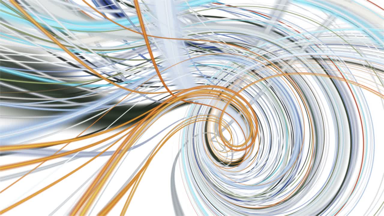 느린 동작에서 줄무 파동 객체와 환상적인 애니메이션, 4096x2304 루프 4k