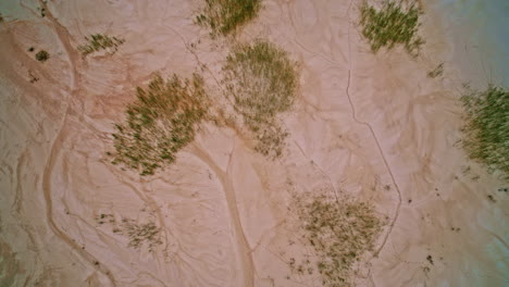 drone shot looking at the aftermath of mining on the landscape