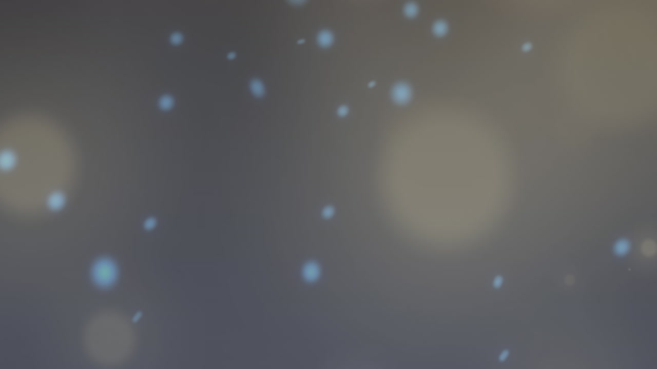 복사 공간과 함께 회색 배경에 빛나는 빛의 반점에 대한 반이는 파란 반점의 애니메이션